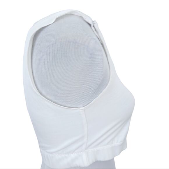 Wear Ease Compression Vest Small White, Post-Surgical Bra, Zip Closure - Picture 7 of 10
